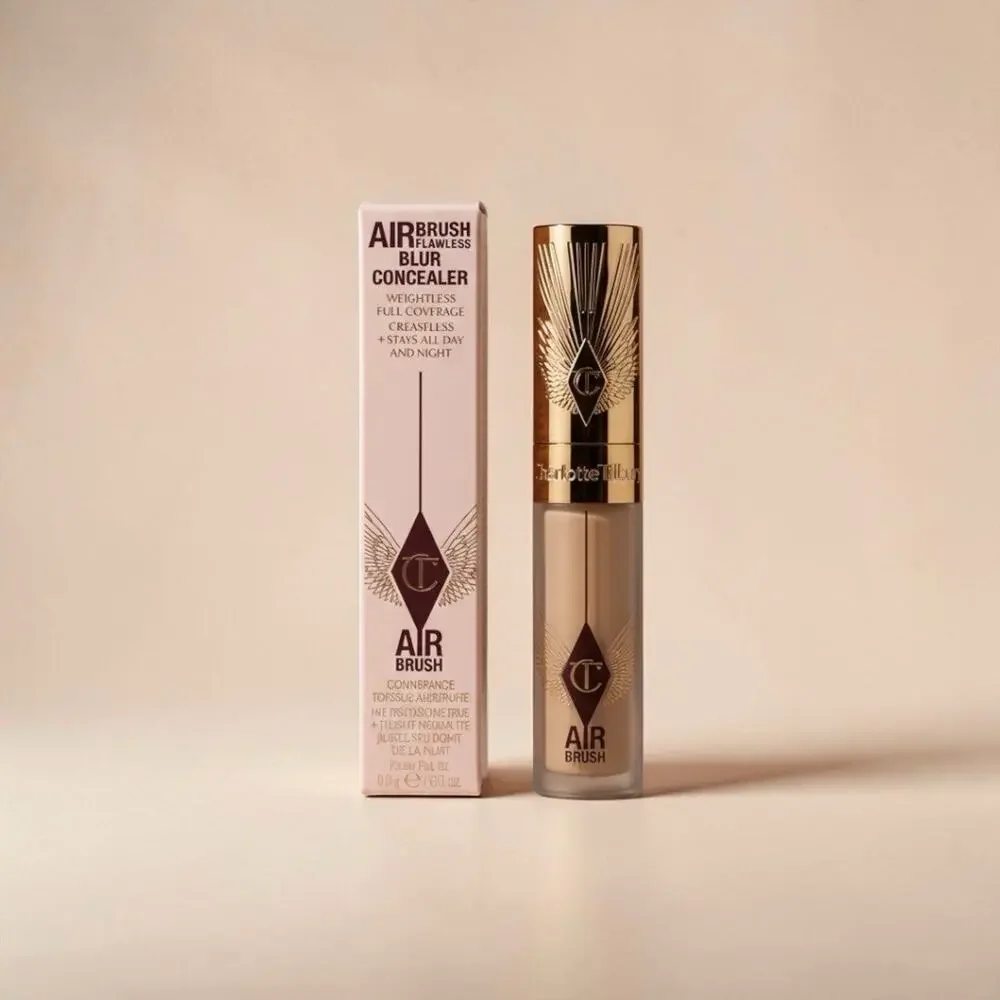 Charlotte Tilbury Airbrush Flawless Blur Concealer 4.5 Fair MEDIUM DistressedBox